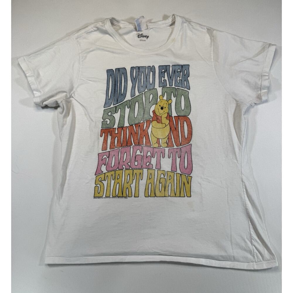 Disney Winnie the Pooh Quote Graphic Tee Womens XL Port & Company Shirt